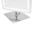 Miroir pleine grandeur Cristal, miroir de plancher avec support mural