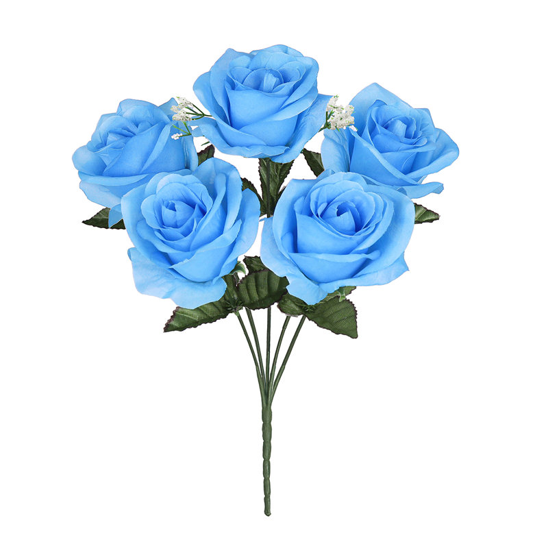 Rosier artificiel ouvert, Bleu
