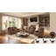 Ensemble 3 pièces de canapé inclinable manuel moderne en microfibre - brun-807718344