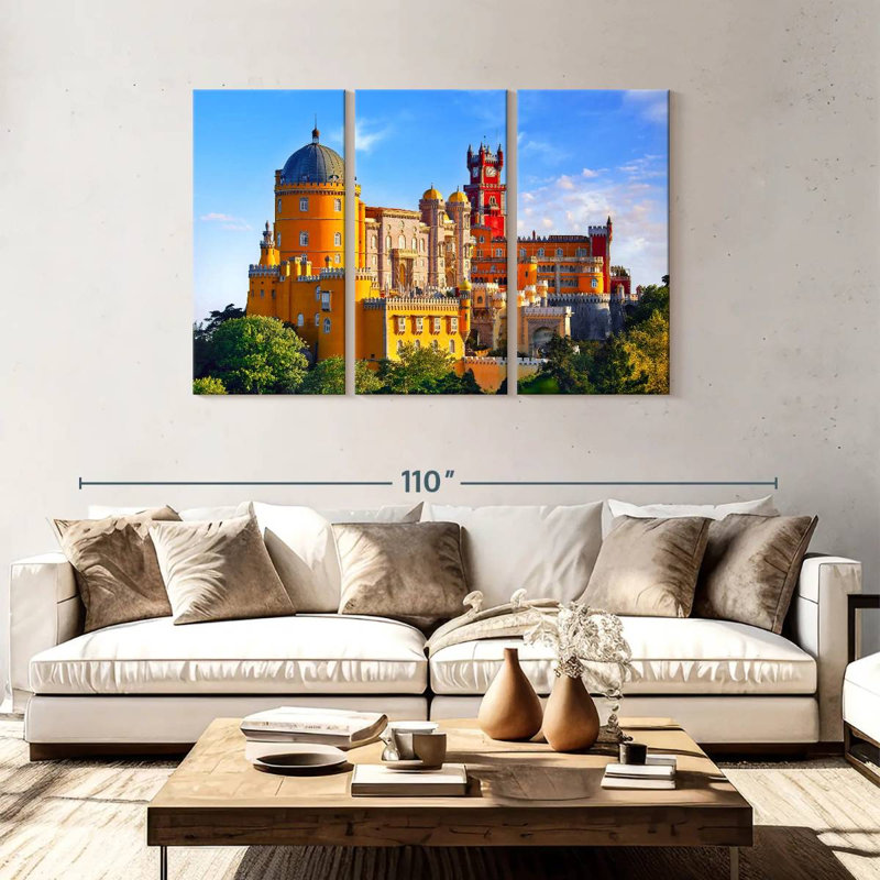 Tergel Lisbon Pena Palace, H 48 po x l 74 po