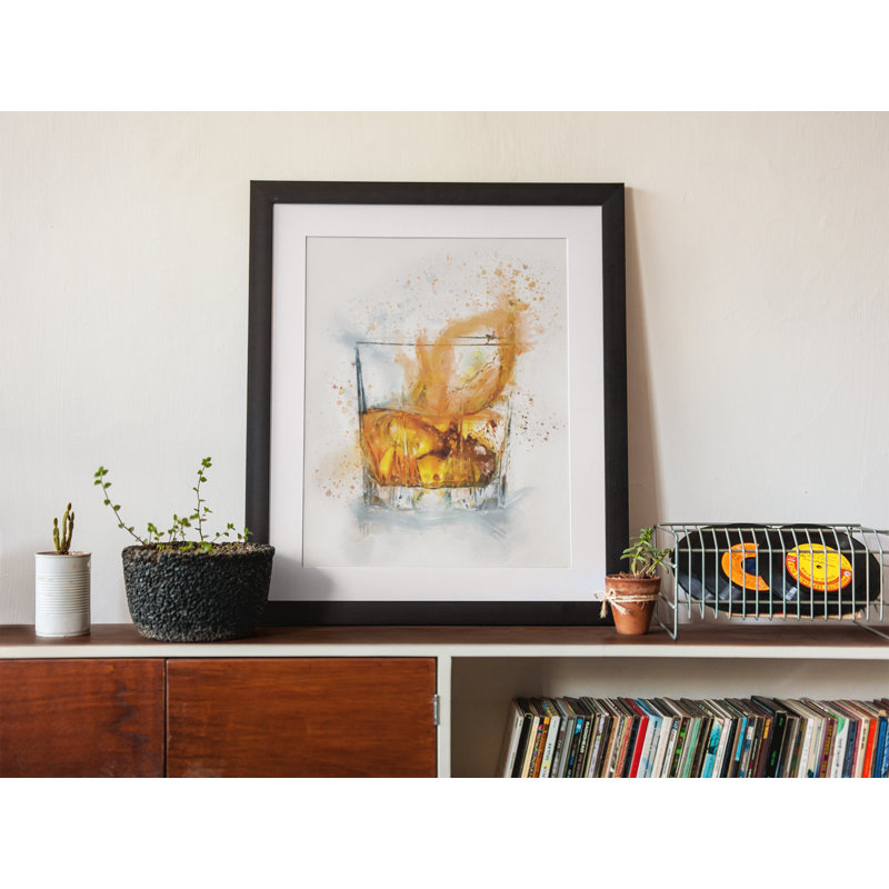 Whiskey Glass - Single Picture Frame Print