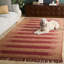 Fibre naturelle 124% jute tissé à la main à 70%; Tapis abstrait 30% coton-1443509407
