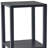  Contemporary 28" Black Square End Table with Two Shelves