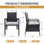 Ensemble de 2 chaises de salle à manger d'extérieur en aluminium et rotin pour terrasse avec coussins amovibles-120698855