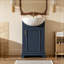 Meuble-lavabo de salle de bain avec lavabo et porte à fermeture douce-459072781