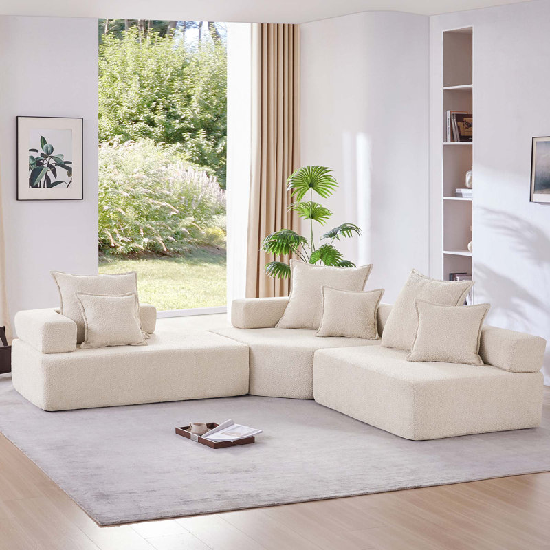 Boneless Oversized Modular L Shaped Sectional Sofa