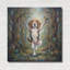  «Beagle Yoga Tree Pose» par Rich Monet, art mural en métal, 36 po x 36 po