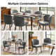 Palmdale Mid-Century Modern Upholstered Dining Chair with Solid Wood Leg