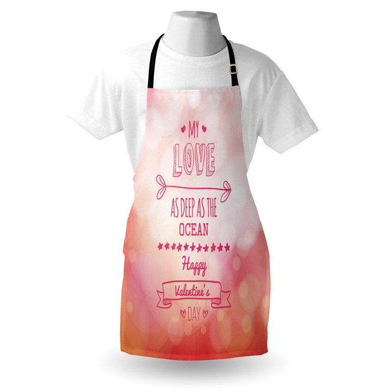 Valentine's Day No Pattern Bib Apron