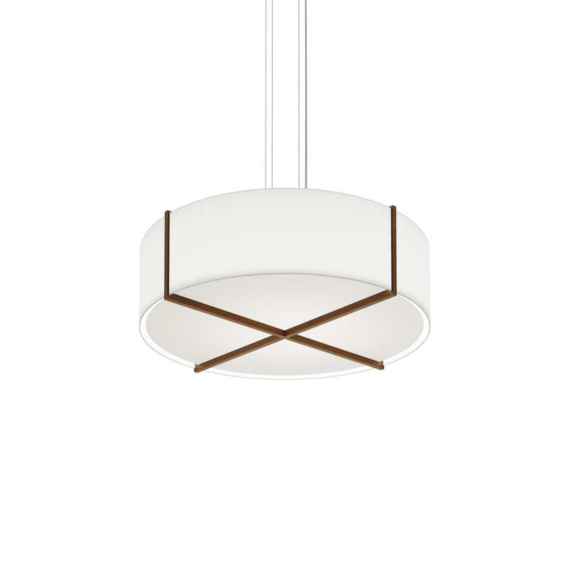 Plura 4 - Light Single Pendant, Dark Stained Walnut