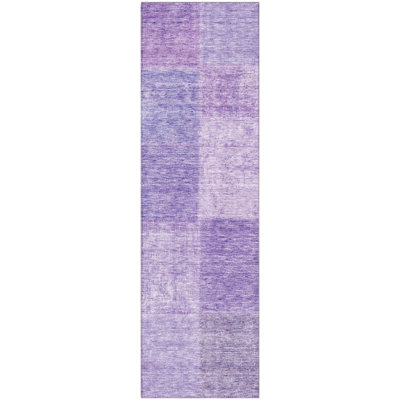 Premium Machine Washable Prisco Lavender Rug