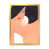 Impression dorée sur toile encadrée
