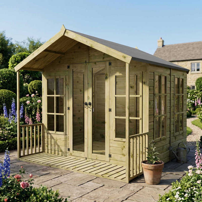 Mercia 8 x 8ft Premium Wessex Summerhouse, Yes