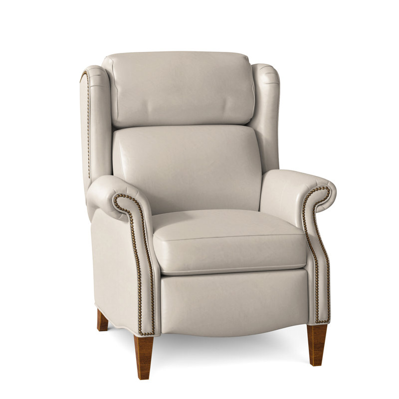 Miller Recliner, French Natural, New Classiques, Rio Mineral Genuine Leather