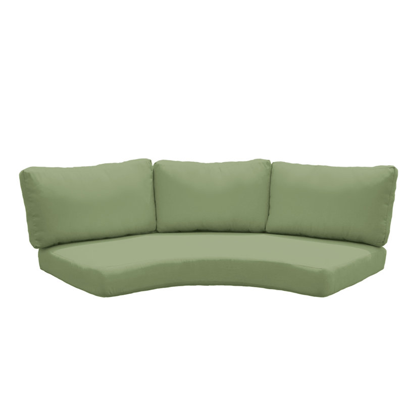 River Brook Outdoor 6'' Replacement Cushion Set Cushion, Cilantro Performance