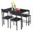 43.3" Dining Table Set For 4, 4 Piece Kitchen Table Set With Bench And Chairs For Small Space, Apartment, Living-Room, Restaurant-501642057