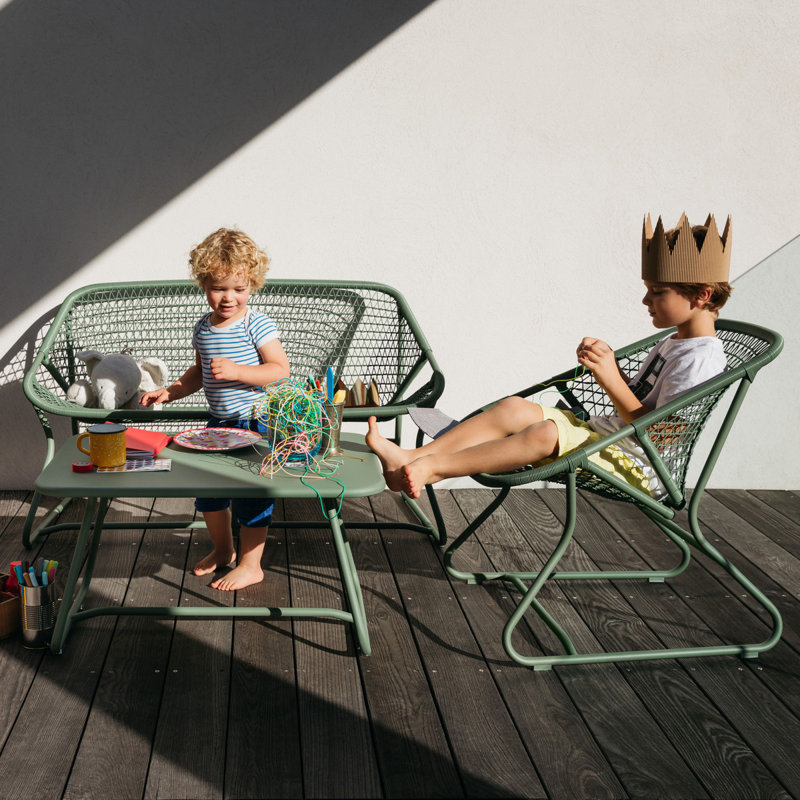 Sixties Outdoor Bench, Cactus