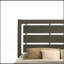 Grand lit-bateau gris