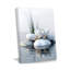 Zen Bathroom Canvas Wall Art Calm Botanical Poster Print Picture White Lotus Meditation Wall Decor for Bathroom Meditation Room Yoga Spa Ready to Hang-1663234396