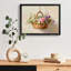 Art encadré noir avec panier de fleurs rétro, impressions de style rétro-1689422700