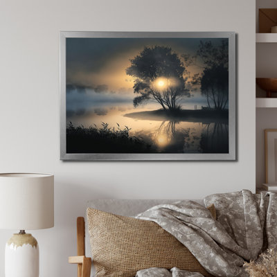 " Mystical Morning Fog Sunrise Over The Lake "
