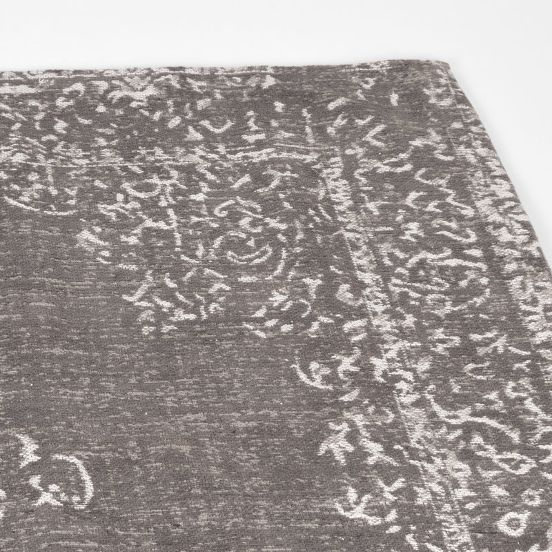 Acadia Handmade Shag Grey Rug, Rectangle 140 x 160cm
