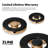 ZLINE Designer 36 in. Paramount Gas Rangetop in Black Satin Steel with Black and Bronze Accents-119400973