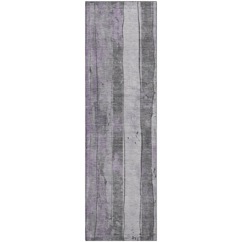 Premium Machine Washable Medena AMF1874 Stripes Rug, Runner 2'3" x 7'6"