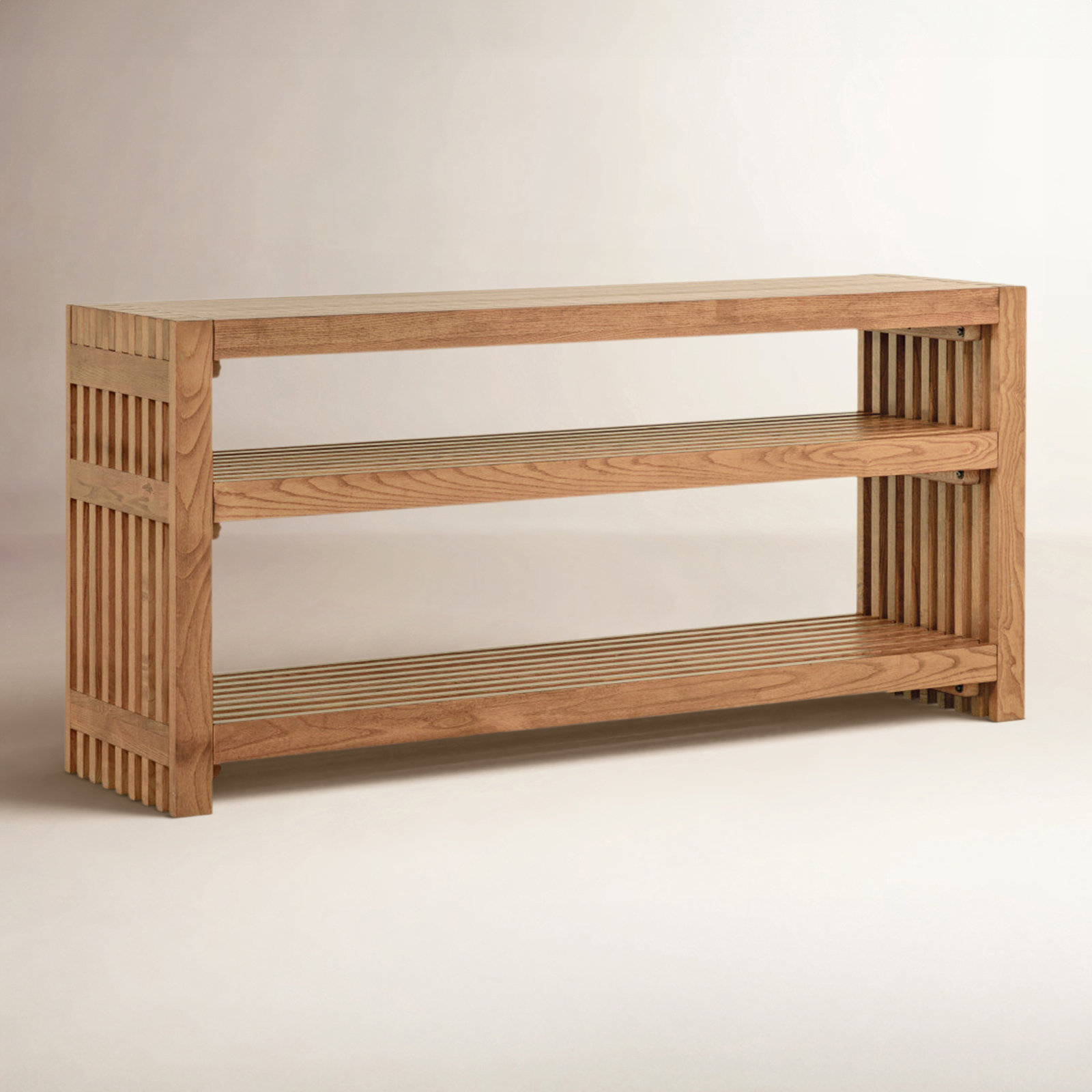 Finnian Console Table, Natural Wood