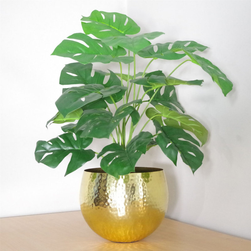 60cm Faux Plant in Metal Planter