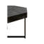 Mobilier de salon, table basse octogonale en bois avec objet décoratif noir antique, avec pièces