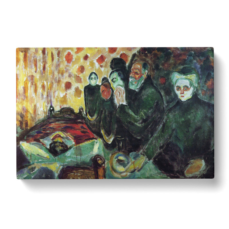 By the Deathbed by Edvard Munch - Wrapped Canvas, 50cm H x 76cm W x 3cm D