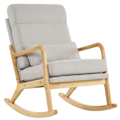 Chaise berçante rembourrée à haut dossier 39,37 po Vanscoy