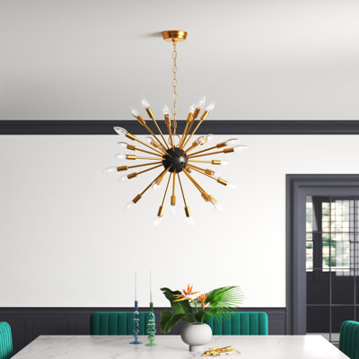 Clyde 30 - Light Dimmable Sputnik Sphere Chandelier