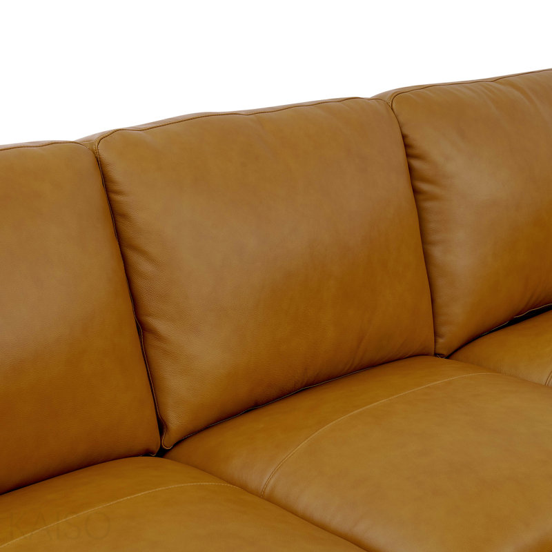Leather Match Large Seating Modular Sectional