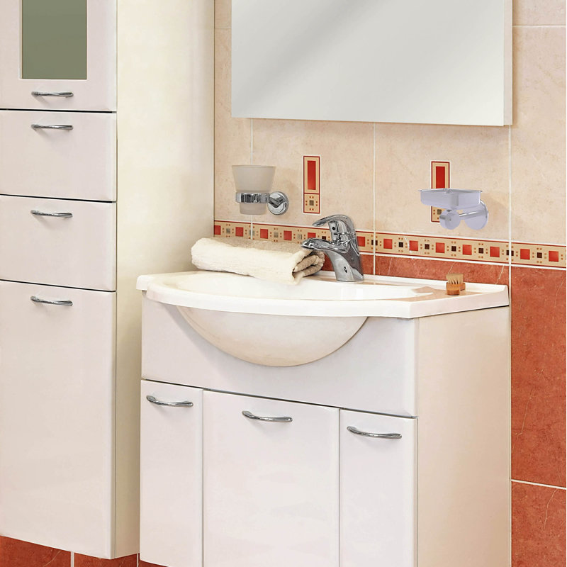 Porte-savon Gober, Chrome satiné