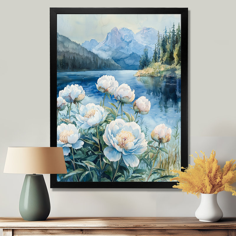 Bovill - Floral Wall Art Prints, Noir, noir, noir, noir, H 20 po x l 12 po, Reproduction encadrée d'une seule photo