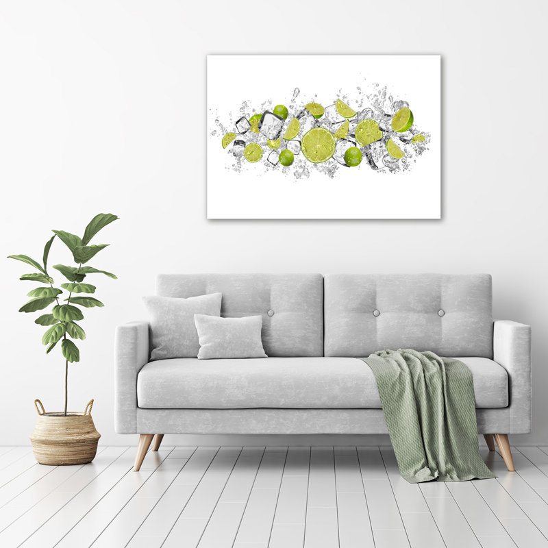 Limonka Ice Cubes - Wrapped Canvas Print