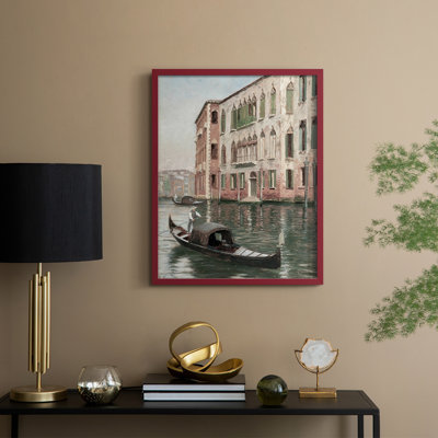 Vintage Landscape CC Framed Print - Solid Wood