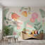 Papier peint lapin abstrait pastel-884034634-884032439
