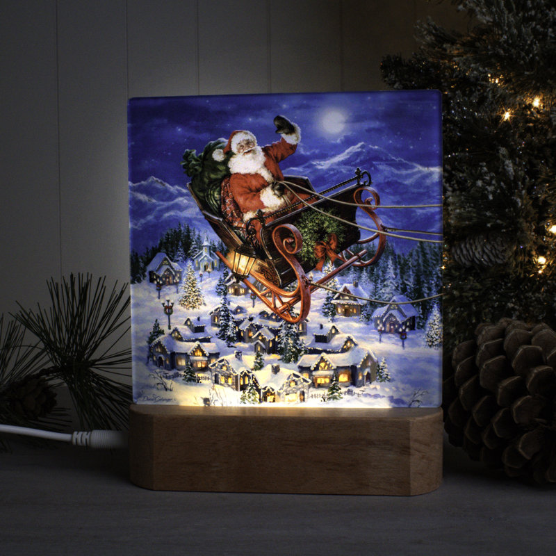 Livrant une veilleuse de Noël