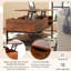 Table basse à plateau relevable avec compartiment caché et tablette de rangement amovible