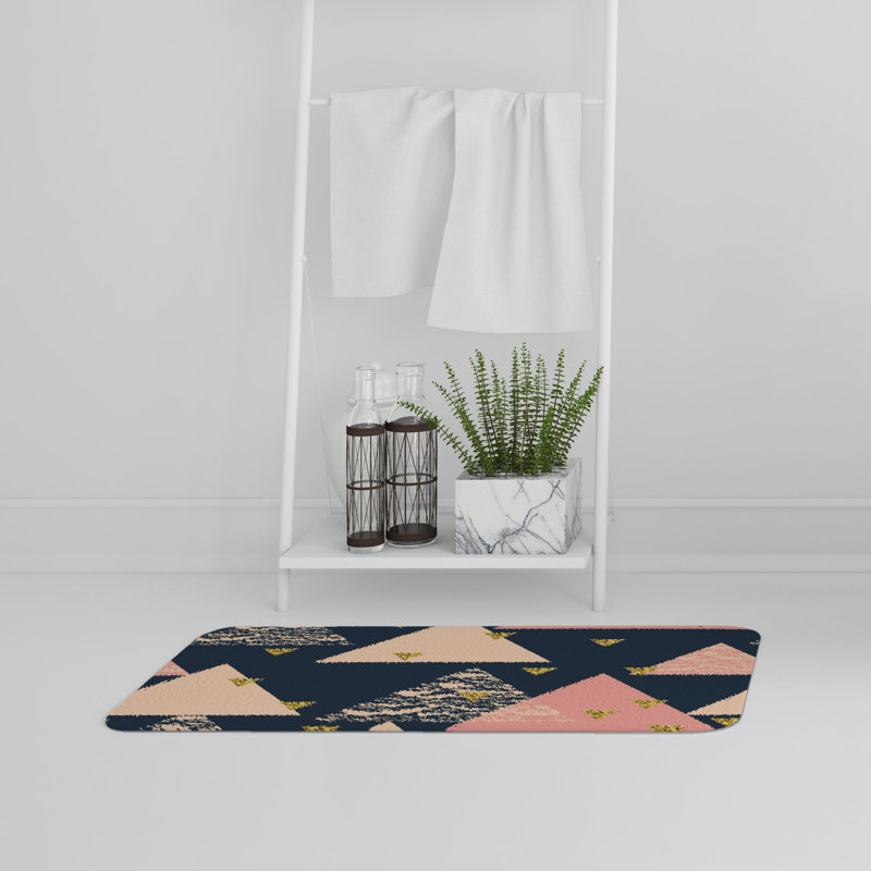 Kerns Memory Foam Non-Slip Bath Rug