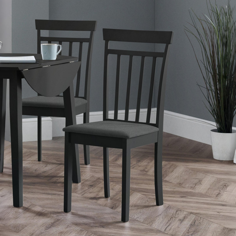 Exeter Solid Wood Dining Chairs, Black