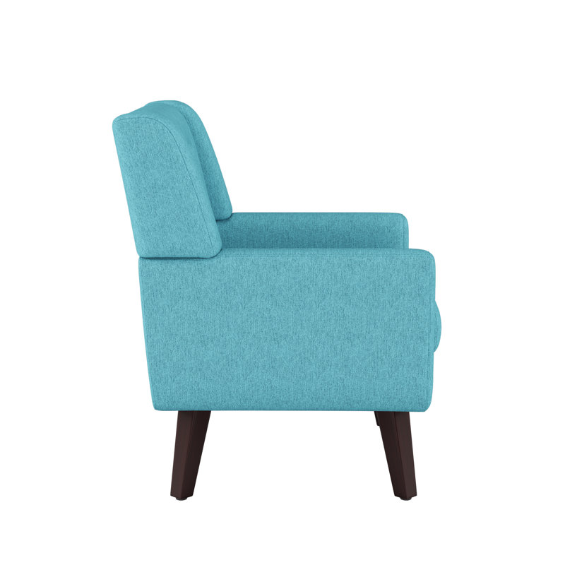 Ensemble de 2 chaises d'appoint Mid-Century, Bleu lac, 2