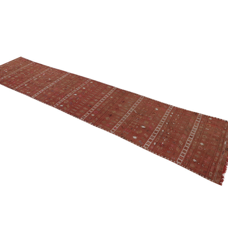 One-of-a-Kind 2'6" X 11'5" Hand Knotted Area Rug