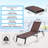 1PC Adjustable 5-Position Outdoor Patio Chaise Lounge Chair-1978452332