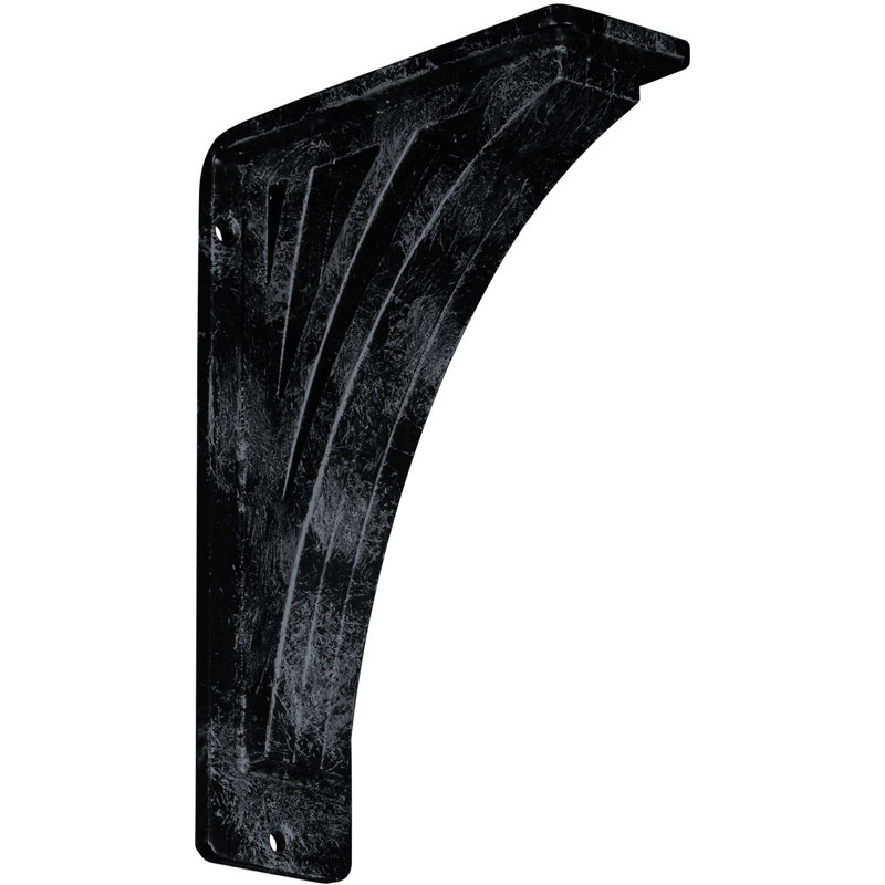 Support en fer forgé Nevio, Étain antique, H 8 po x l 2 po x P 5,5 po