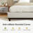 Platform Bed with Wingback Headboard-428308136