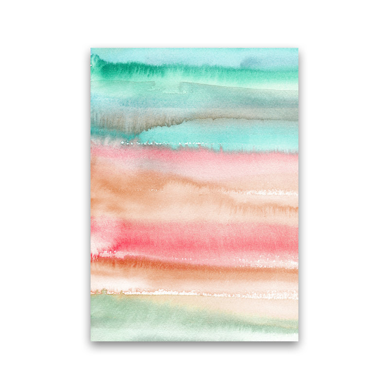 Gradient Watercolor Melon - Print, No Framed, 59cm H x 42cm W x 1cm D